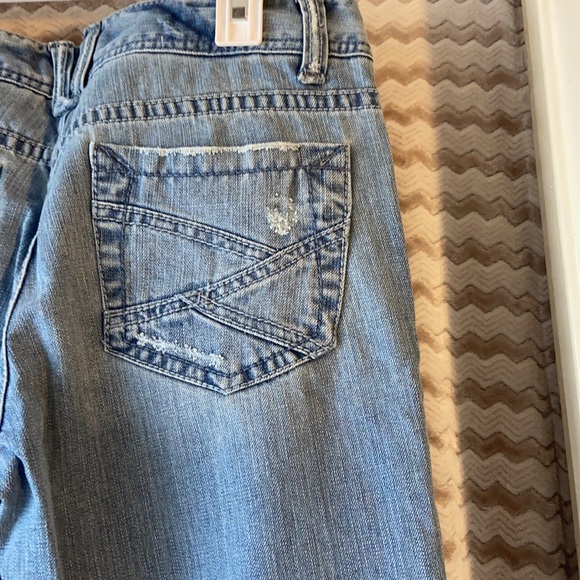 Aeropostale Blue Bootcut Distressed Jeans - Picture 8 of 10